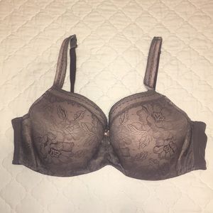 Cacique Lightly Lined Balconette mauve lace bra